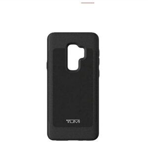 Tumi Black Leather Co Mold Case Samsung Galaxy S9+